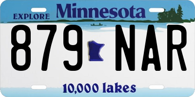 MN license plate 879NAR