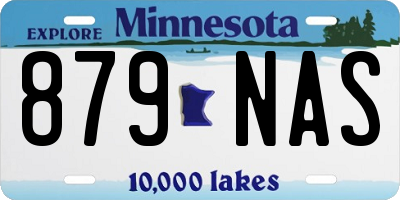 MN license plate 879NAS