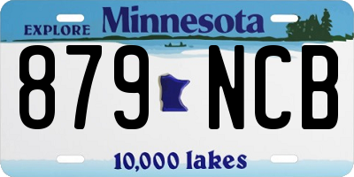 MN license plate 879NCB