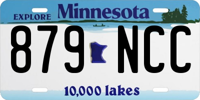 MN license plate 879NCC