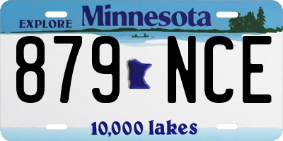 MN license plate 879NCE