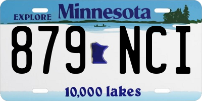 MN license plate 879NCI