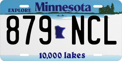MN license plate 879NCL