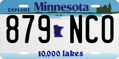 MN license plate 879NCO