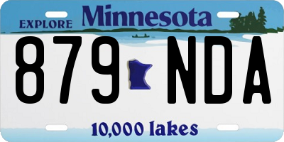 MN license plate 879NDA