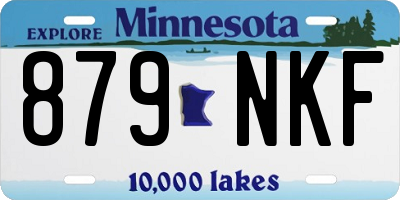 MN license plate 879NKF