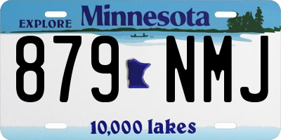 MN license plate 879NMJ