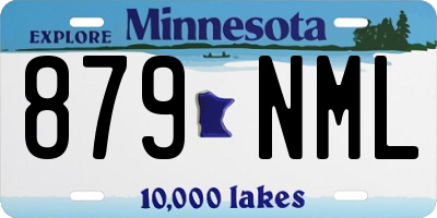 MN license plate 879NML