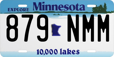 MN license plate 879NMM