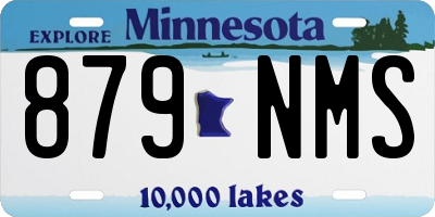 MN license plate 879NMS