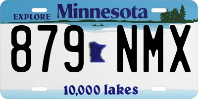 MN license plate 879NMX