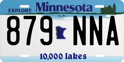 MN license plate 879NNA