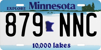 MN license plate 879NNC