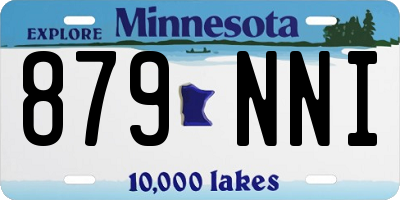 MN license plate 879NNI