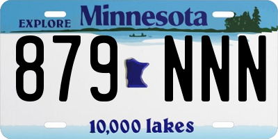 MN license plate 879NNN