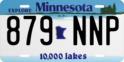 MN license plate 879NNP