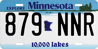 MN license plate 879NNR