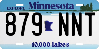 MN license plate 879NNT