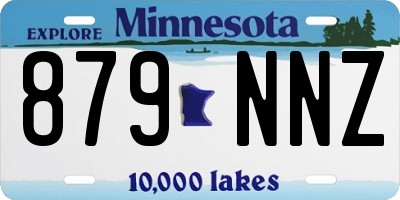 MN license plate 879NNZ