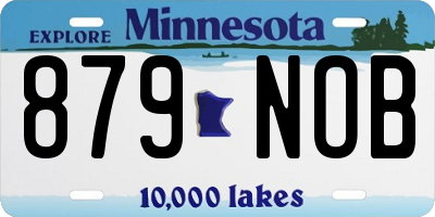 MN license plate 879NOB