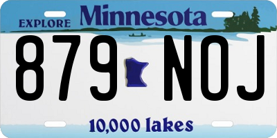 MN license plate 879NOJ