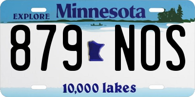 MN license plate 879NOS