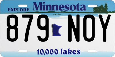 MN license plate 879NOY