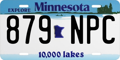 MN license plate 879NPC
