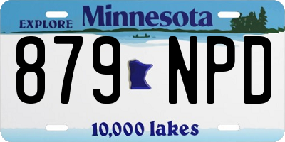 MN license plate 879NPD