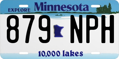 MN license plate 879NPH