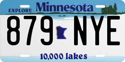 MN license plate 879NYE