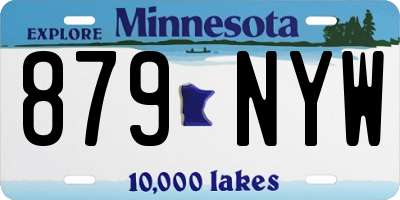 MN license plate 879NYW