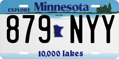 MN license plate 879NYY