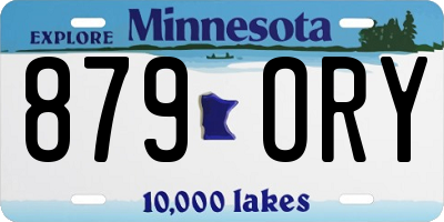 MN license plate 879ORY