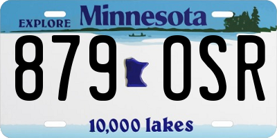 MN license plate 879OSR