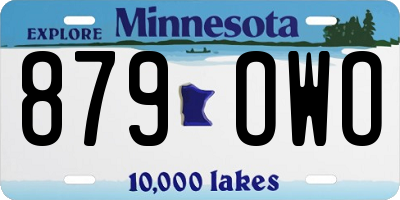 MN license plate 879OWO