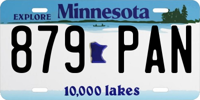 MN license plate 879PAN