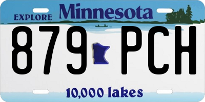 MN license plate 879PCH