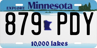 MN license plate 879PDY