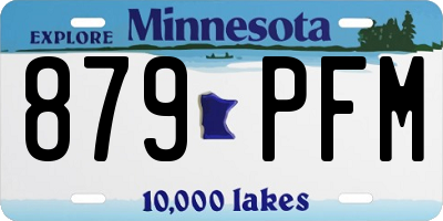 MN license plate 879PFM