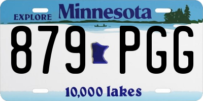 MN license plate 879PGG