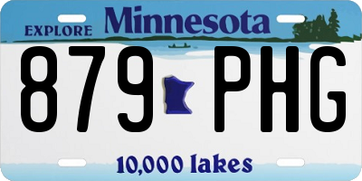 MN license plate 879PHG