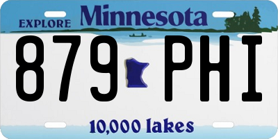MN license plate 879PHI
