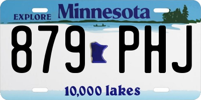 MN license plate 879PHJ
