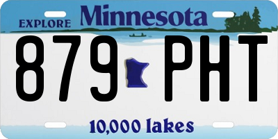 MN license plate 879PHT