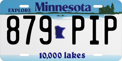 MN license plate 879PIP