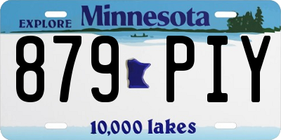 MN license plate 879PIY
