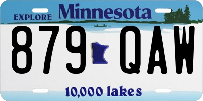 MN license plate 879QAW