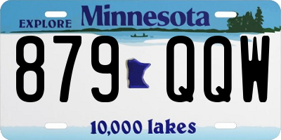MN license plate 879QQW