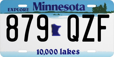 MN license plate 879QZF